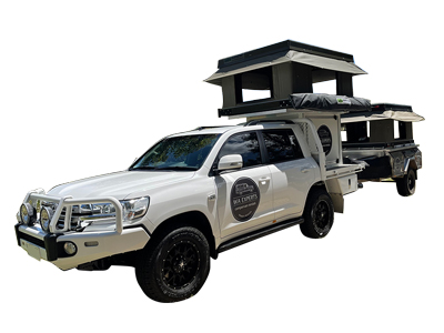 WA 200 Series 4WD con Roof Top Tienda y Carpa, POD y Camper Trailer | 5 personas